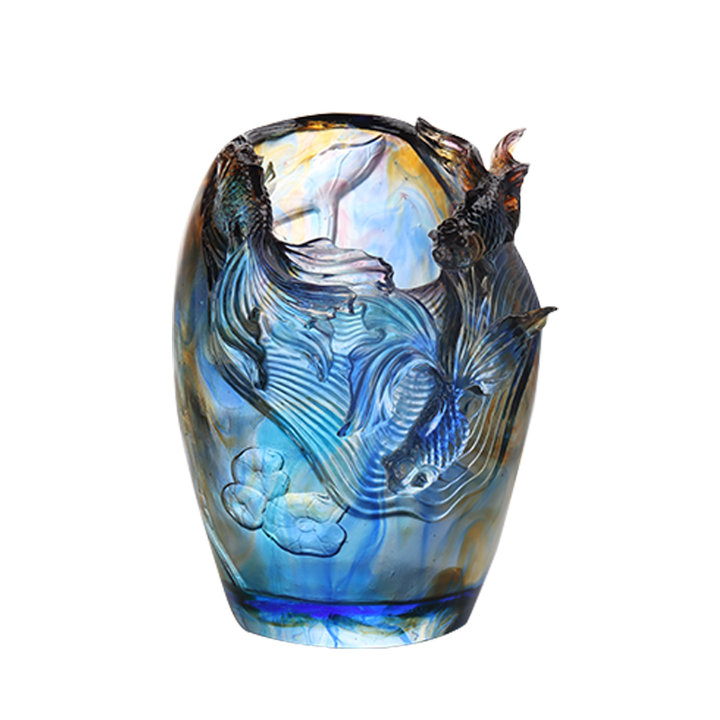 Pasu Kaca: Gubahan Bunga Ruang Tamu yang Mewah dan Canggih Kaca Kristal Pemegang Bunga Terpelihara Artistik Meja Makan Rumah Hiasan Hiasan 