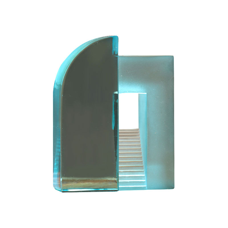 Kecerunan biru kaca fros perhiasan permainan Cina