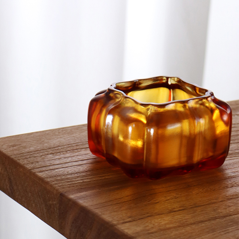 Periuk air berbentuk labu Kaca Kristal Ungu