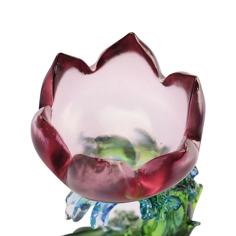 Lilin bentuk Lotus Kaca Kristal