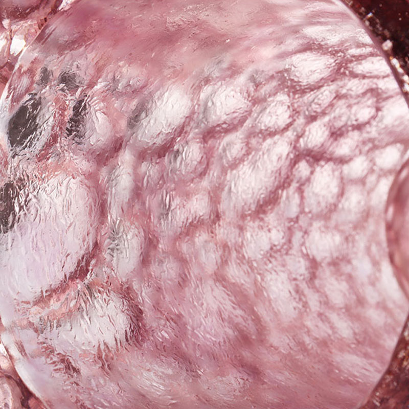 Tekstur kerikil pasu kaca merah jambu ungu