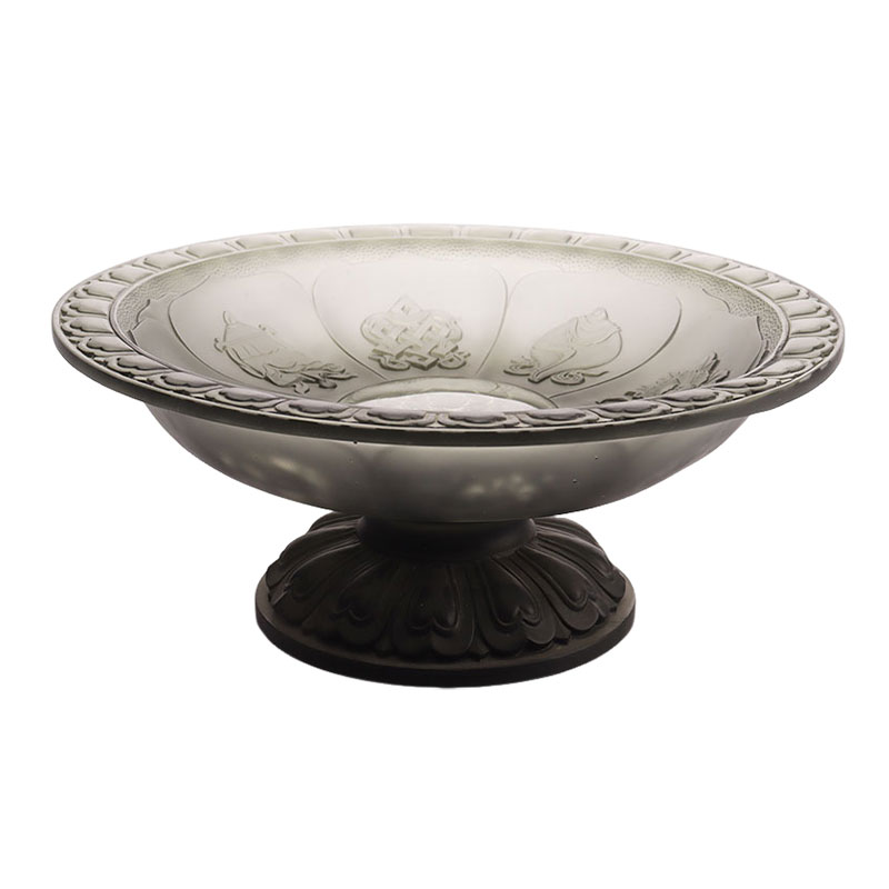 Mangkuk buah sayu berwarna kelabu