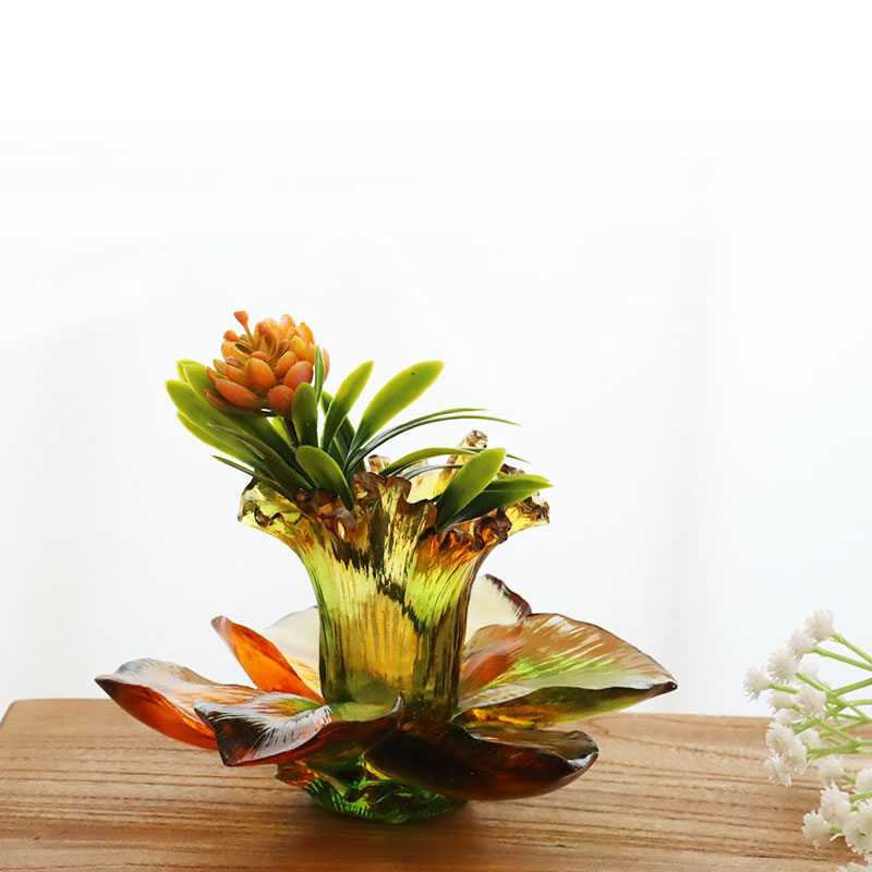 Pemegang Lilin berbentuk Kelopak Kaca