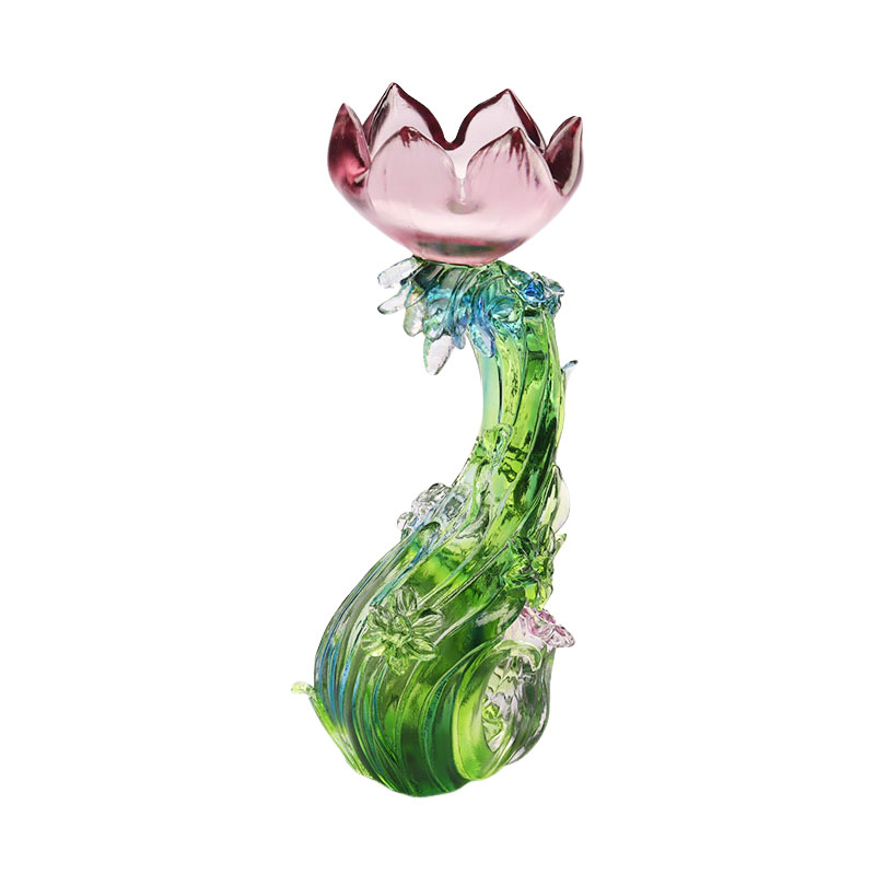 Lilin bentuk Lotus Kaca Kristal