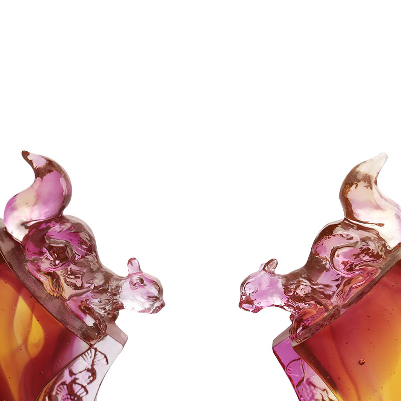 Candlestick sayu berwarna ungu