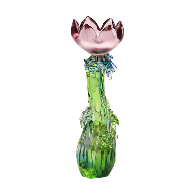 Lilin bentuk Lotus Kaca Kristal