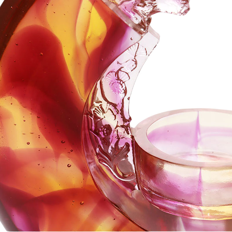 Candlestick sayu berwarna ungu