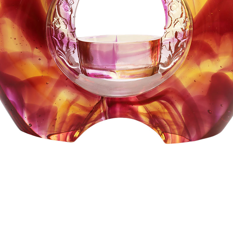 Candlestick sayu berwarna ungu