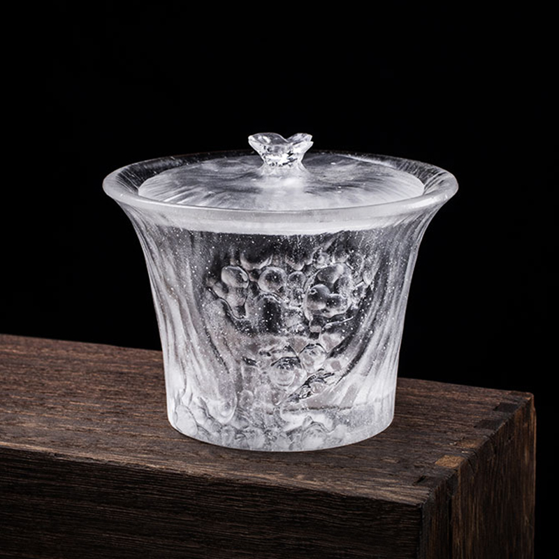 Set Cawan Teh Jelas Dengan Tudung