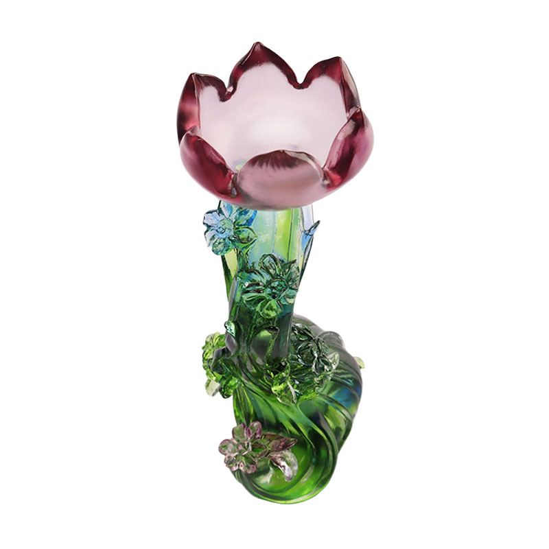 Lilin bentuk Lotus Kaca Kristal