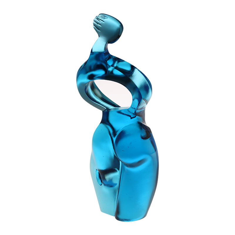 Hiasan patung seni Artemis biru tulen