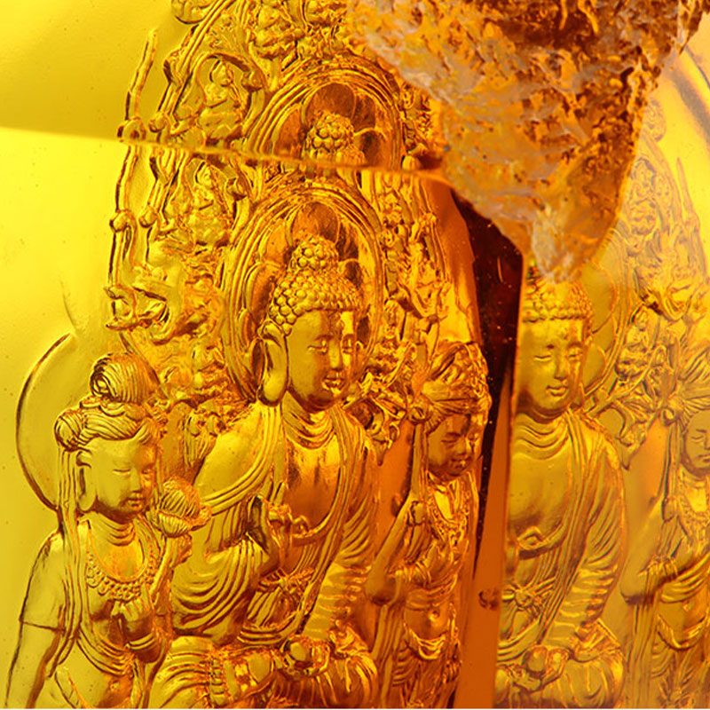 Patung Kristal Buddha Amitayus