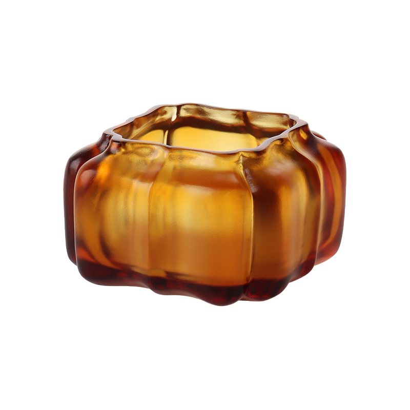 Periuk air berbentuk labu Kaca Kristal Ungu