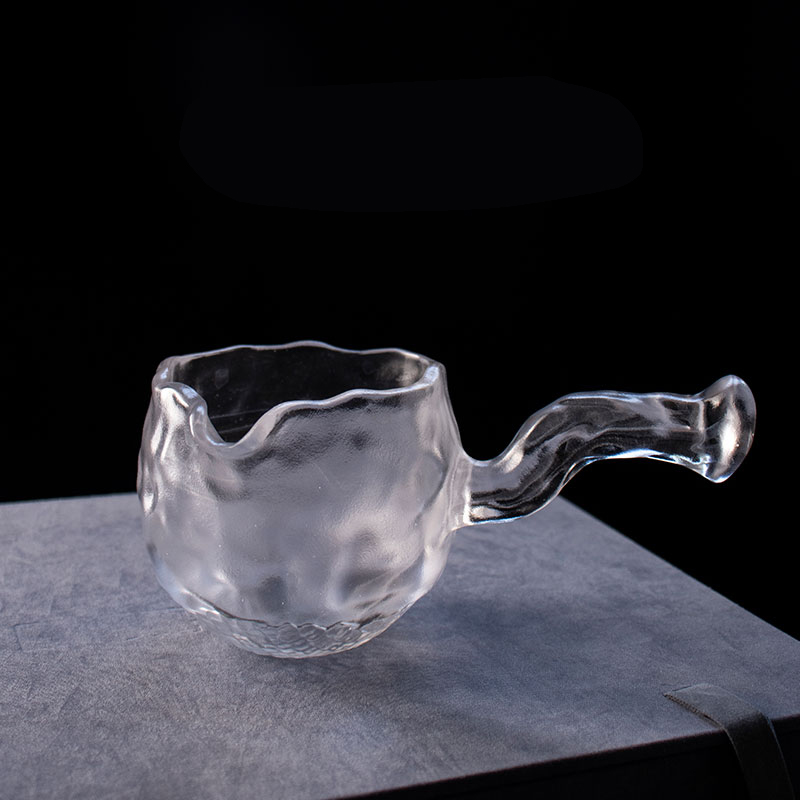 Set Teh Kaca Lutsinar dengan Teko, Cawan Teh