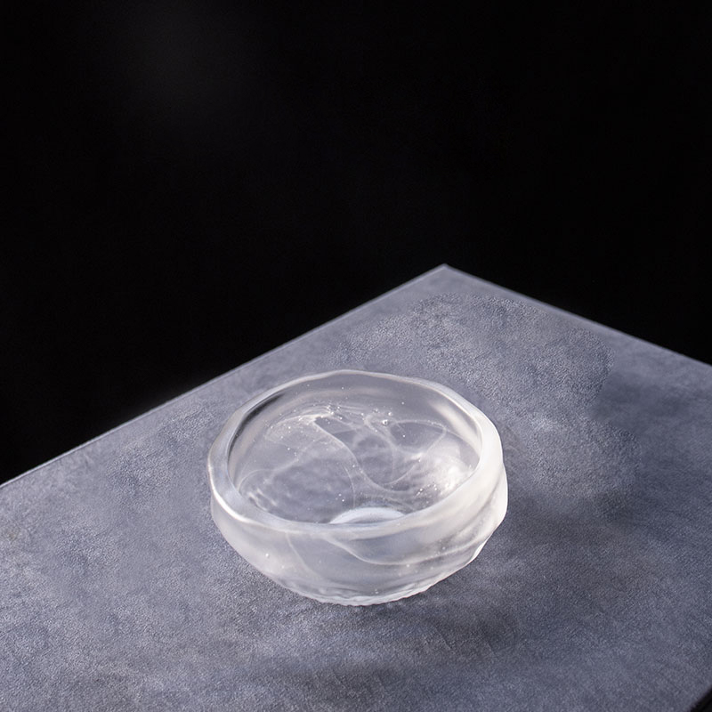 Set Teh Kaca Lutsinar dengan Teko, Cawan Teh