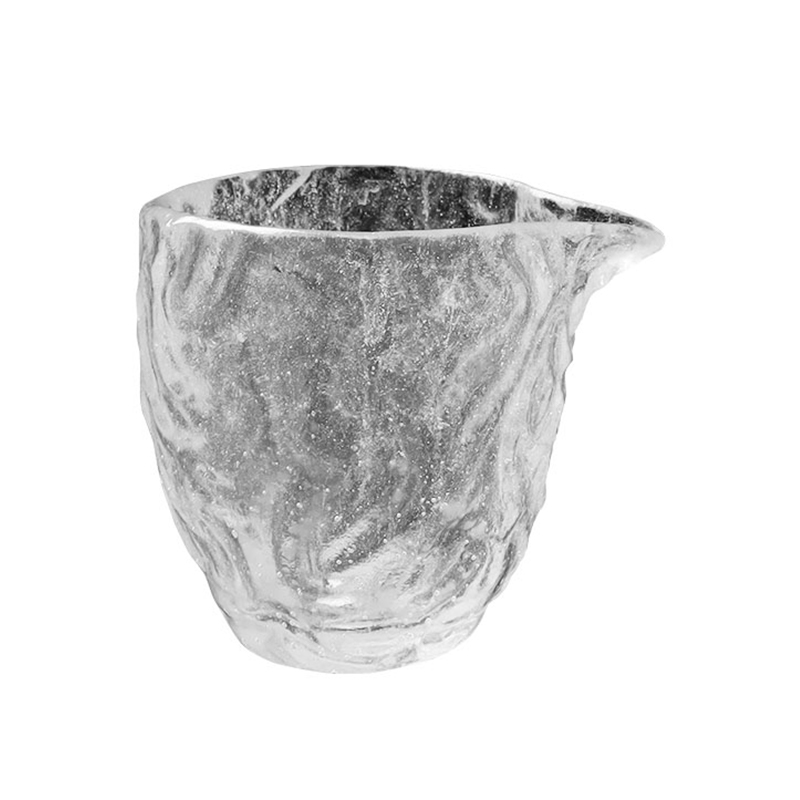 Set Cawan Teh Kaca telus corak gelembung untuk kegunaan mesyuarat pejabat di rumah