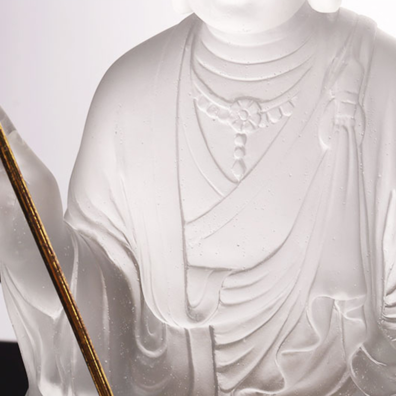 Patung Kaca Bodhisattva Ksitigarbha