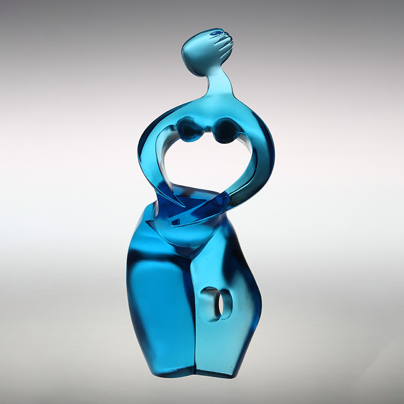 Hiasan patung seni Artemis biru tulen