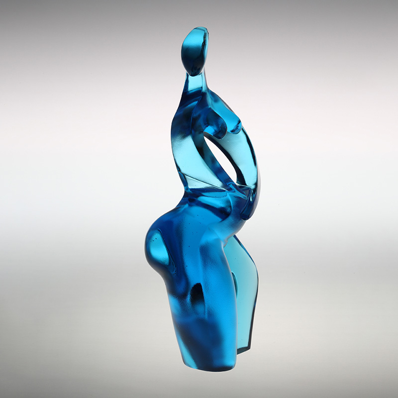 Hiasan patung seni Artemis biru tulen